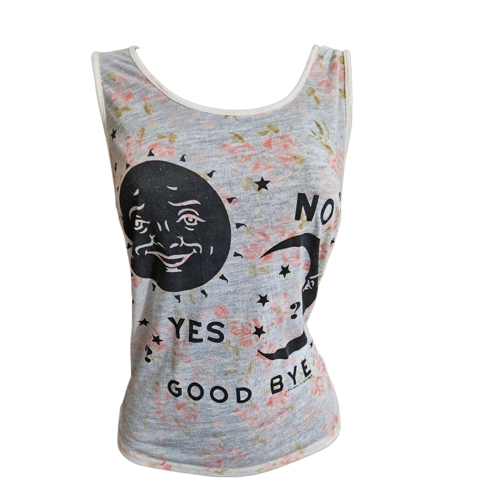 Ouija Board Sun & Moon Floral Boho Tank Top